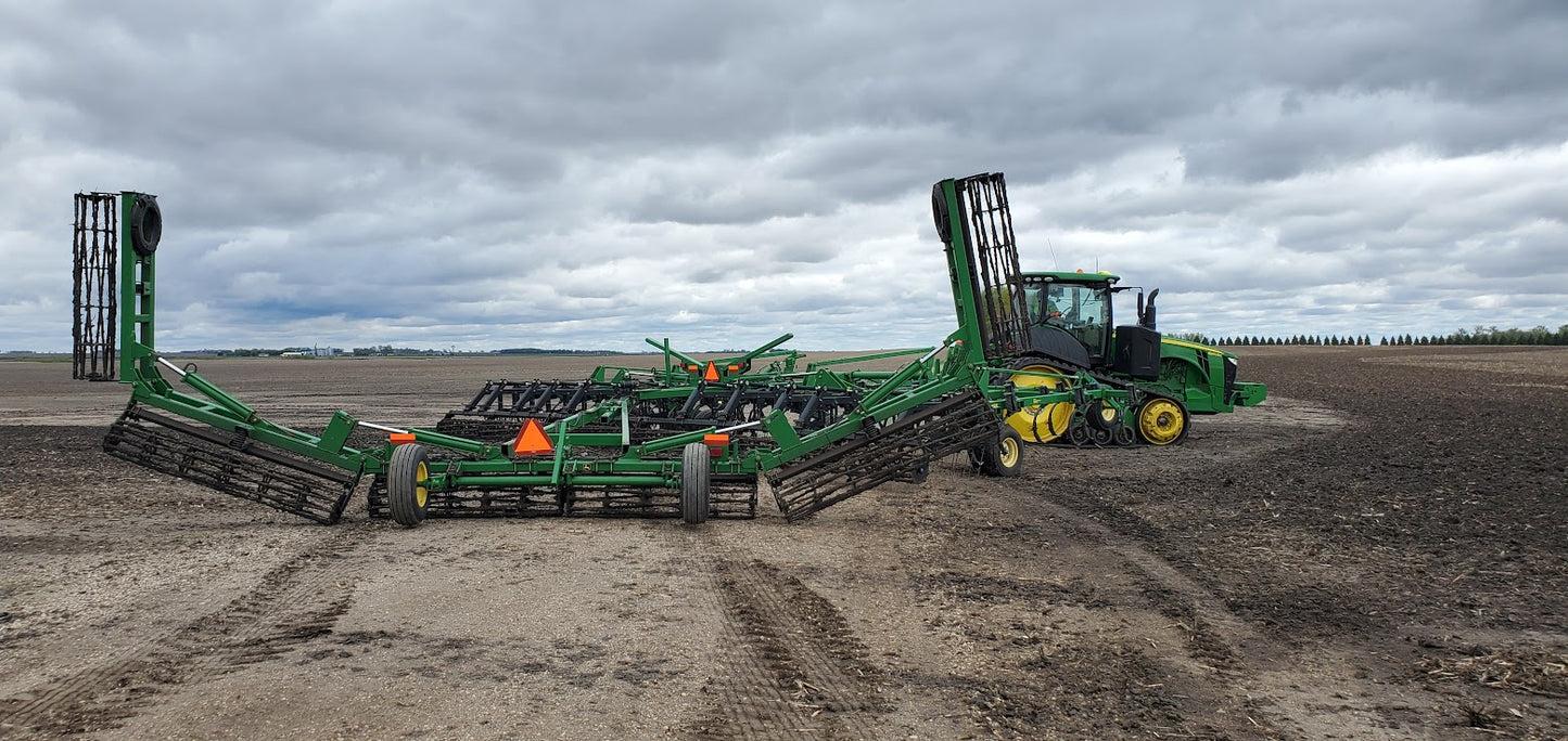 2009 John Deere 200 39' Rolling Basket Seed Bed Finisher